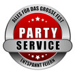 Vektor: 5 Star Button rot PARTYSERVICE AFDGF EF 5 Star Button rot PARTYSERVICE AFDGF EF