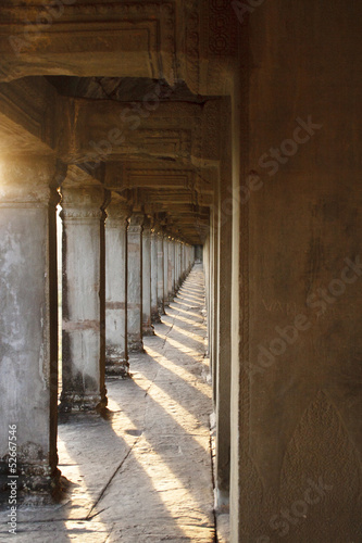 Photo: The corridor of Angkor Wat The corridor of Angkor Wat