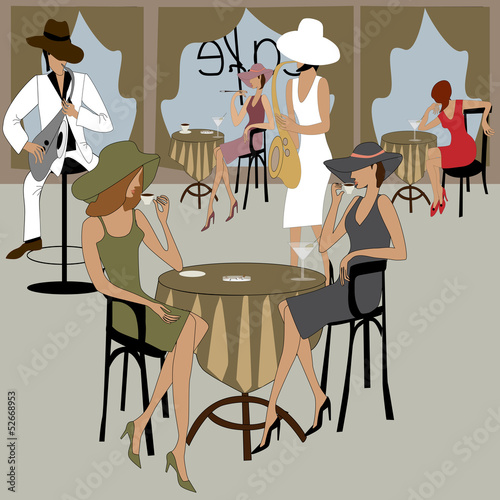Vector: Music-cafe Music-cafe