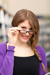 Beautiful female student portrait