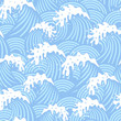 Vector: Seamless pattern with waves Seamless pattern with waves