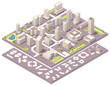 Vector: Isometric city map creation kit Isometric city map creation kit