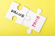 Foto: Value and price words Value and price words