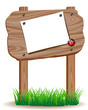 Vector: Wooden signboard Wooden signboard
