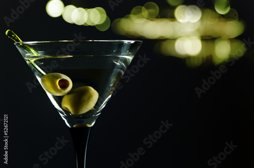 Photo: martini with green olives martini with green olives