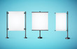white paper board with empty space