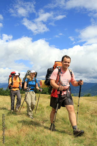 Photo: Summer hiking in the mountains. Summer hiking in the mountains.
