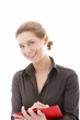Smiling businesswoman