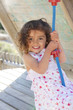 happy smling child playing