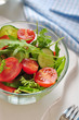 fresh salad with tomatoes cherry