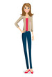 Femme debout