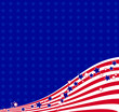 American flowing background