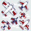 airplane vector collection