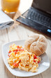 Scramlbed eggs for breakfast