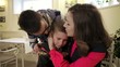 little boy crying, and my mom and dad soothe his