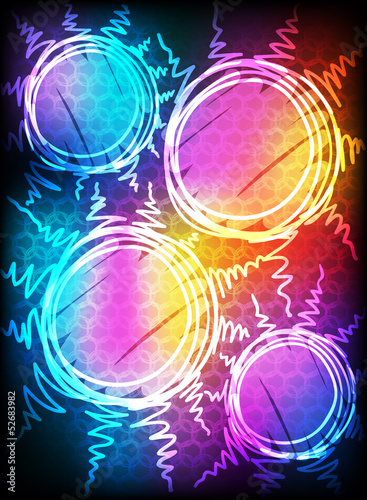 Vector: Abstract neon background Abstract neon background