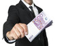 Business men with 500 Euro