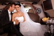 Young couple on wedding-day