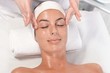 Relaxing facial massage