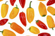 Photo: Sweet peppers on white background. Sweet peppers on white background.