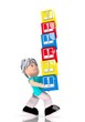 baby on board boxes  carried by a cute character