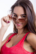 Wearing sunglasses