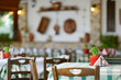 Beautiful outdoor cafe