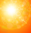 Abstract orange sunny background.