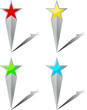 Star Pin Map Way Point Icon