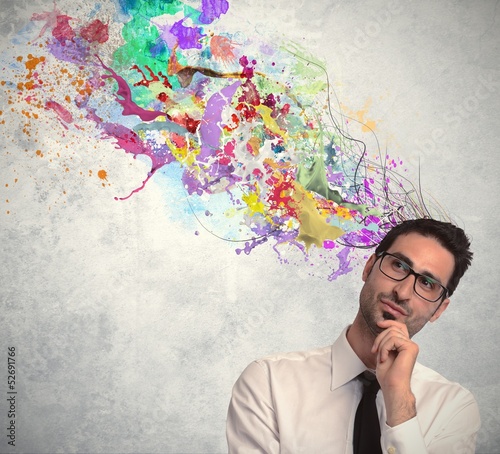 Photo: Creative idea of businessman Creative idea of businessman