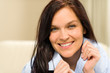 Photo: Portrait of pretty brunette woman Portrait of pretty brunette woman
