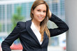 Young female executive in an urban setting