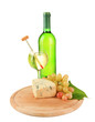 Photo: Wine, tasty blue cheese and grape Wine, tasty blue cheese and grape