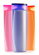 Photo: Plastic bottles of body care and beauty products Plastic bottles of body care and beauty products