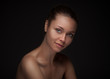 Young woman with beautiful healthy face
