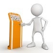 Illustration: 3d render of atm machine. Finance concept. 3d render of atm machine. Finance concept.