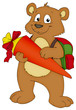 Illustration: Bär, Teddy, Teddybär, Schule, Schultüte Bär, Teddy, Teddybär, Schule, Schultüte