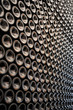 Old bottles of red wine