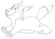 Vektor: Wolf, Husky, Schlittenhund Wolf, Husky, Schlittenhund