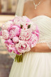 wedding bouquet with peony