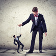 Businessman puppeteer
