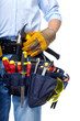 Worker with a tool belt.