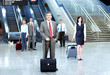 Group of business people in airport.