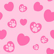 cute pink background with hearts