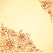 Henna colors flourish artistic background