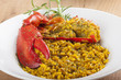 Clawed Lobster with yellow rice