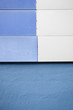 Blue building wall