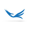 Vector Logo birds in flight