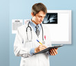 Photo: Doctor Man With Write Board Doctor Man With Write Board