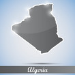 shiny icon in form of Algeria